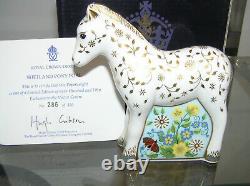 Royal Crown Derby Paperweight Shetland Pony Foal Exclusive Visitor Centre Bnib