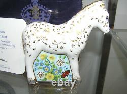Royal Crown Derby Paperweight Shetland Pony Foal Exclusive Visitor Centre Bnib