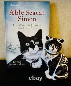 Royal Crown Derby Paperweight Simon War Cat Ltd Edition Box & Cert 1st Quality