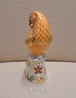 Royal Crown Derby Paperweight Sun Parakeet. Gold Stopper