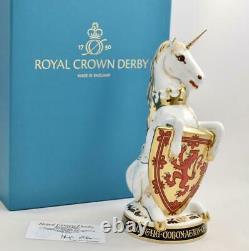 Royal Crown Derby Paperweight The Unicorn of Scotland The Queen's Beasts Limit