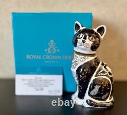 Royal Crown Derby Paperweight War Cat