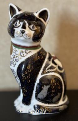 Royal Crown Derby Paperweight War Cat