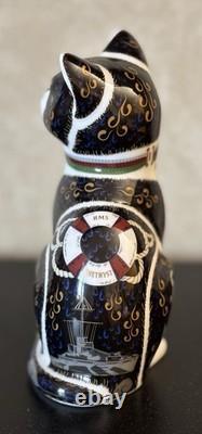 Royal Crown Derby Paperweight War Cat