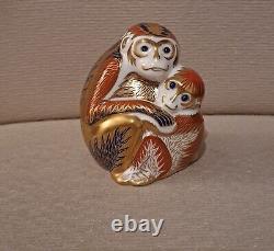 Royal Crown Derby Paperweights. Chinese Year Monkey & Tiger Ltd Ed Gold Sto Box