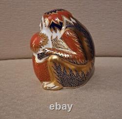 Royal Crown Derby Paperweights. Chinese Year Monkey & Tiger Ltd Ed Gold Sto Box