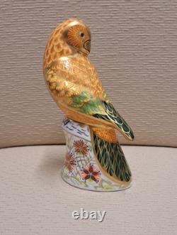 Royal Crown Derby Paperweights. Parrot Pair. Ltd Ed. Gold Stoppers. Box. Cert