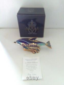 Royal Crown Derby PaplimLyme Bay Mother Dolphin Boxed Certificate 117