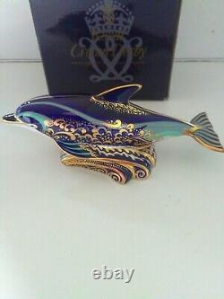 Royal Crown Derby PaplimLyme Bay Mother Dolphin Boxed Certificate 117