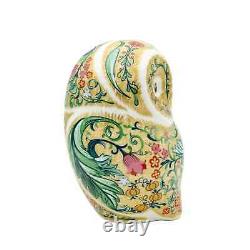 Royal Crown Derby Parchment Owl Paperweight 1st Quality