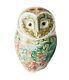 Royal Crown Derby Parchment Owl William Morris Bird Paperweight New 1st