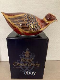 Royal Crown Derby Partridge Paperweight. 1999. Limited Edition 3352