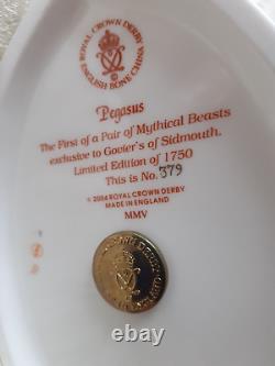 Royal Crown Derby Pegasus Gold Stopper Limited Edition No 379 of 1750