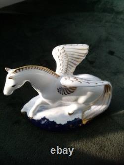 Royal Crown Derby Pegasus With Gold Stopper Certificate And Original Box