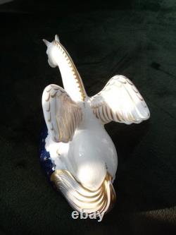 Royal Crown Derby Pegasus With Gold Stopper Certificate And Original Box