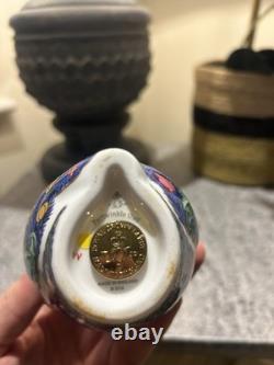 Royal Crown Derby Periwinkle Owl Paperweight