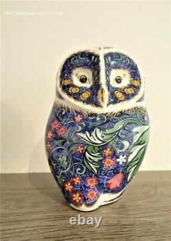 Royal Crown Derby Periwinkle Purple Owl paperweight RRP £190