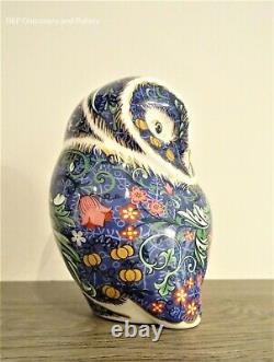 Royal Crown Derby Periwinkle Purple Owl paperweight RRP £190