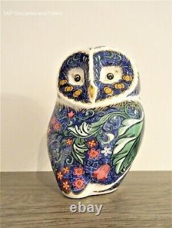 Royal Crown Derby Periwinkle Purple Owl paperweight RRP £190