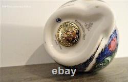 Royal Crown Derby Periwinkle Purple Owl paperweight RRP £190