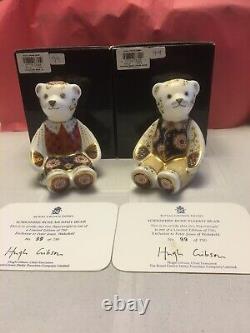 Royal Crown Derby Peter Jones Yorkshire Rose Mummy & Daddy Bears. LE 750