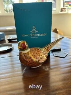 Royal Crown Derby Pheasant Cock & Hen Limited Edition