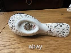 Royal Crown Derby Pheasant Paperweight with Gold Stopper