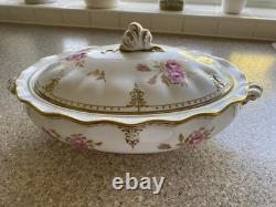 Royal Crown Derby Pinxton Rose Tureen with Lid Excellent Condition