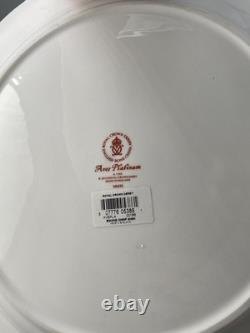 Royal Crown Derby Platinum Aves 35cm Huge Round Serving Platter Brand New