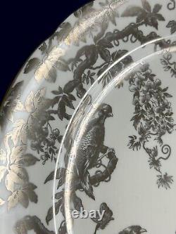 Royal Crown Derby Platinum Aves 35cm Huge Round Serving Platter New 1st