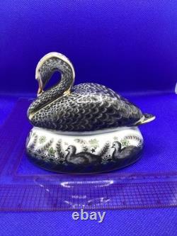 Royal Crown Derby Platinum Black Swan Gold 1st Quality. Number 413 of 600