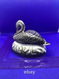 Royal Crown Derby Platinum Black Swan Gold 1st Quality. Number 413 of 600