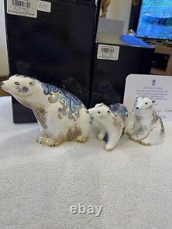 Royal Crown Derby Polar Bears