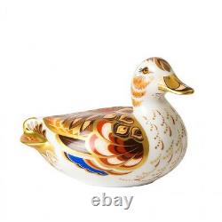 Royal Crown Derby Porcelain Animal Paperweight Wigeon Duck