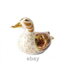 Royal Crown Derby Porcelain Animal Paperweight Wigeon Duck