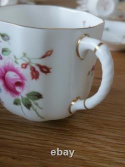 Royal Crown Derby Posies Coffee Cups & Saucers 6 X Duos Vintage unused boxed