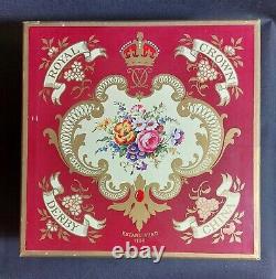 Royal Crown Derby Posies Tea Service For 6 (1973) BOXED UNUSED (See description)
