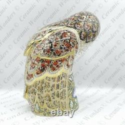 Royal Crown Derby Prestige'Barn Owl' Paperweight (Ltd Edition) Gold Stopper