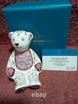 Royal Crown Derby Princess Charlotte Bib Bear Collectable NIB Limited Edition