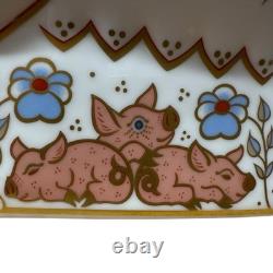 Royal Crown Derby Priscilla Pig Paperweight Gold Stopper New Boxed Genuine