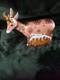 Royal Crown Derby Pronghorn Antelope With Gold Stopper Certificate Original Box