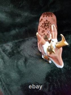 Royal Crown Derby Pronghorn Antelope With Gold Stopper Certificate Original Box