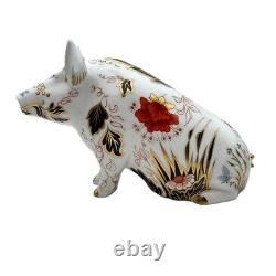 Royal Crown Derby Prudence Pig Moneybox Paperweight