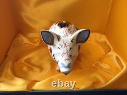 Royal Crown Derby Prudence Pig Moneybox Paperweight