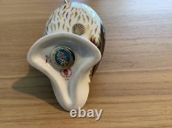 Royal Crown Derby Puffin Bone China Paperweight with Gold Stopper