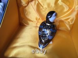 Royal Crown Derby Puffin Paperweight Gold Stopper