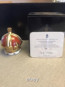 Royal Crown Derby Queen Mother 100th Birthday Crown 236 of 950