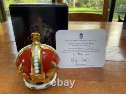 Royal Crown Derby Queen Mothers 100th Birthday Crown Paperweight