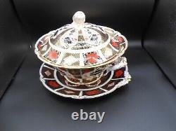 Royal Crown Derby RARE Imari 1128 Soup Tureen and Underplate Mint