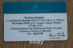 Royal Crown Derby ROYAL DOLPHINS Limited Edition of only 195 Pairs HALF PRICE